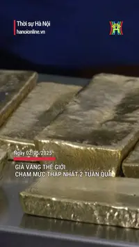 Giá vàng thế giới chạm mức thấp nhất hai tuần qua