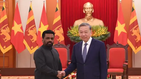 Tổng Bí thư Tô Lâm tiếp Tổng thống Sri Lanka