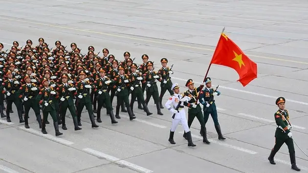 Quân đội nước ngoài tham dự sơ duyệt tại Quảng trường Đỏ