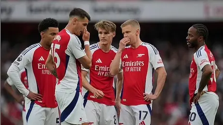 Arsenal thất bại trên sân nhà trước 'đại chiến' với PSG