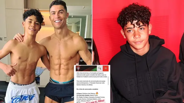 Con trai Ronaldo lên tuyển U15 Bồ Đào Nha