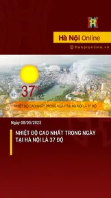 Nhiệt độ cao nhất trong ngày tại Hà Nội là 37 độ