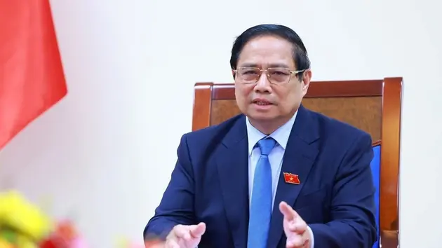 Thủ tướng Phạm Minh Chính điện đàm với Thủ tướng Singapore