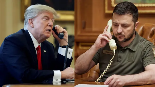 Ông Trump thông báo về cuộc điện đàm với ông Zelensky