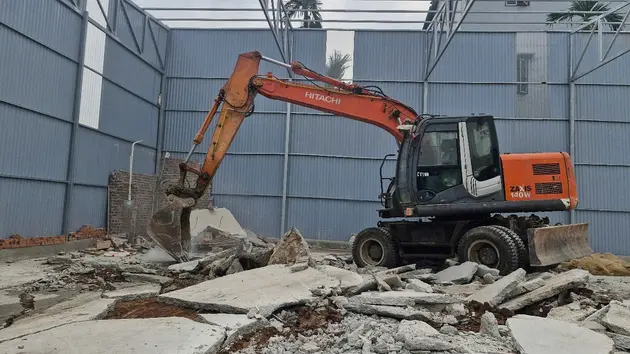 Quốc Oai cưỡng chế công trình vi phạm đất đai