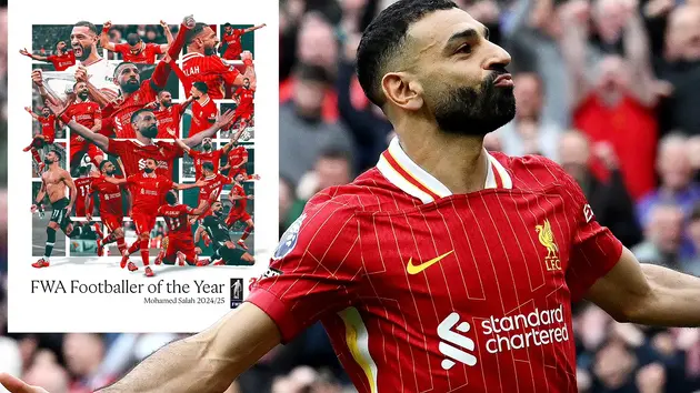 Mohamed Salah giành giải Cầu thủ xuất sắc nhất mùa 2024-2025