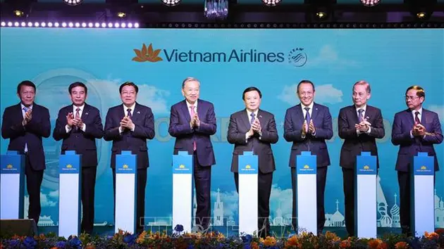 Tổng Bí thư Tô Lâm dự Lễ công bố đường bay thẳng Hà Nội-Moscow
