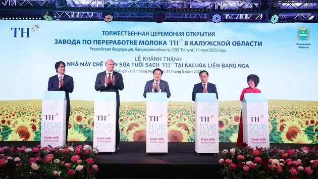 TH khánh thành nhà máy chế biến sữa tại Nga