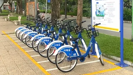 Bổ sung 49 trạm xe đạp công cộng trên nhiều tuyến phố
