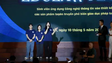 Sinh viên sáng tạo trong tuyên truyền pháp luật