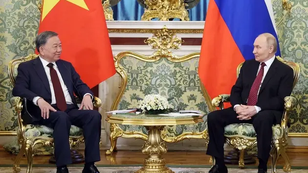 Tổng Bí thư Tô Lâm hội đàm với Tổng thống Nga Vladimir Putin