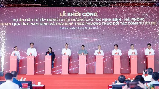 Thủ tướng dự khởi công cao tốc và KCN tại Thái Bình