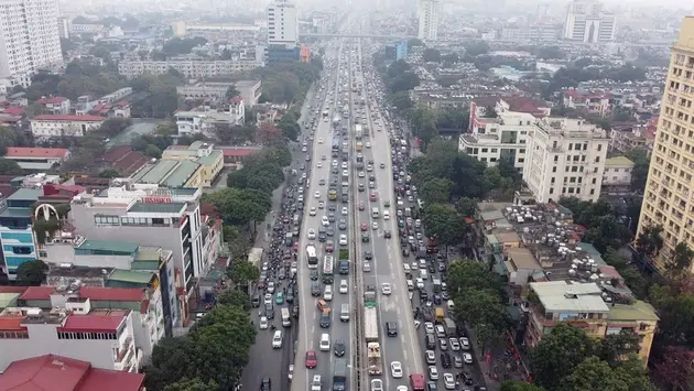 Phân luồng tổ chức giao thông sửa chữa đường Vành đai 3