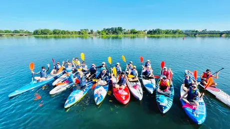 Thú vui chơi SUP phát triển ở Thủ đô Hà Nội