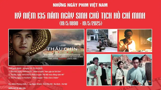 Chiếu miễn phí ba bộ phim về hình tượng Bác Hồ