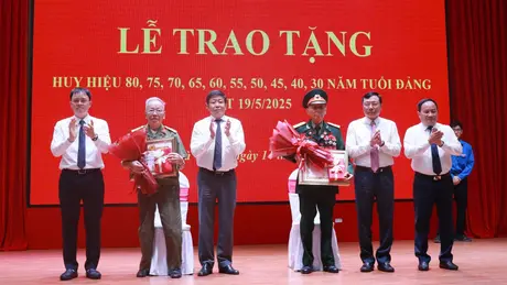 440 đảng viên quận Hai Bà Trưng nhận Huy hiệu Đảng