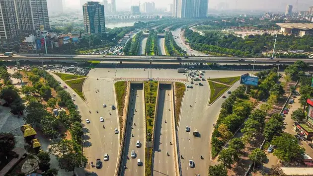 Hà Nội phân luồng thi công nút giao Vành đai 3,5