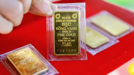 Giá vàng miếng SJC chiều 15/5 giảm 1,8 triệu đồng/lượng