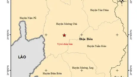 Điện Biên xảy ra động đất mạnh 5,0 gây rủi ro