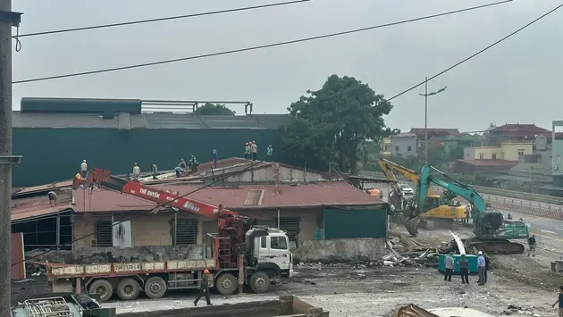 Cưỡng chế GPMB thu hồi đất dự án đường trục phía Nam