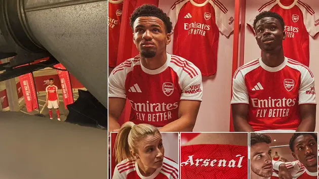 Mẫu áo đấu độc đáo của Arsenal bị rò rỉ