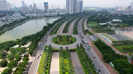 Hà Nội điều chỉnh giao thông trên đại lộ Thăng Long