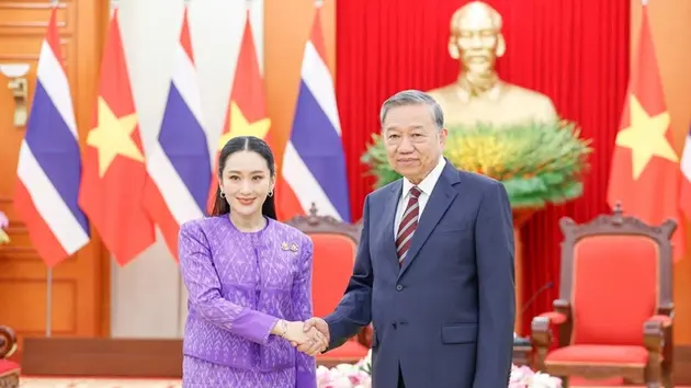 Tổng Bí thư Tô Lâm tiếp Thủ tướng Thái Lan