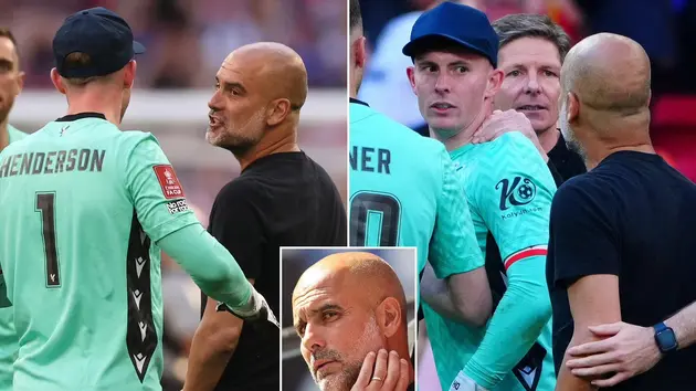 Cuộc ‘đụng độ’ giữa Guardiola và thủ môn Dean Henderson