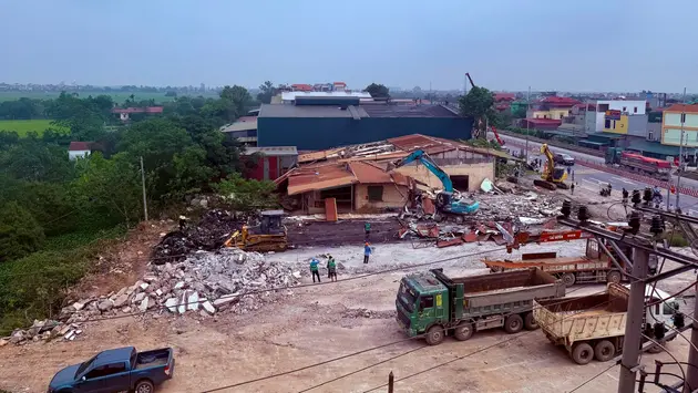 Hoàn thành bàn giao mặt bằng dự án đường trục phía Nam