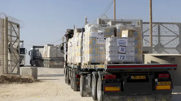 Israel chấp thuận cho 100 xe chở hàng viện trợ vào Gaza