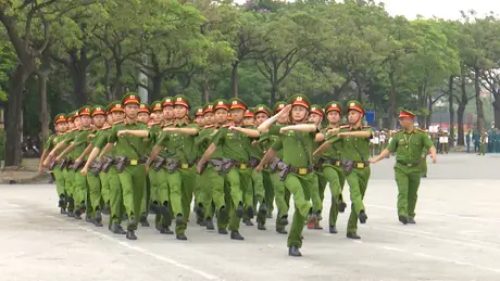 Công an Hà Nội hợp luyện cho hội thi nghiệp vụ
