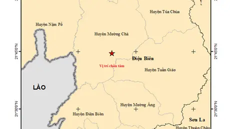 Điện Biên vừa xảy ra động đất có độ lớn 3,5