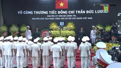 Lễ viếng nguyên Chủ tịch nước Trần Đức Lương tại Quảng Ngãi