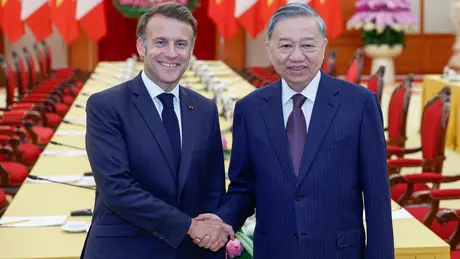 Tổng Bí thư Tô Lâm tiếp Tổng thống Pháp Emmanuel Macron