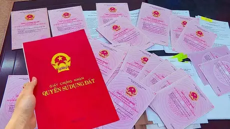 Đề xuất số hóa sổ hồng