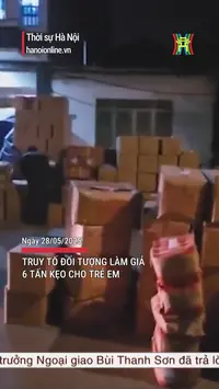 Truy tố đối tượng làm giả 6 tấn kẹo dẻo trẻ em