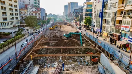 Hầm chui Kim Đồng-Giải Phóng sẽ thông xe đầu năm 2026