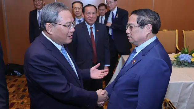 Thủ tướng Phạm Minh Chính hội đàm với Thủ tướng Trung Quốc