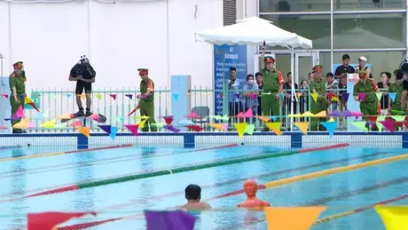 Sôi nổi tranh tài Hội thi Thể thao nghiệp vụ chữa cháy
