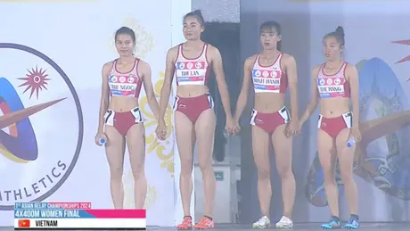Điền kinh Việt Nam không bảo vệ được HCV 4x400m nữ châu Á