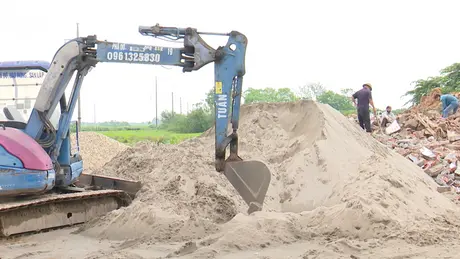 San lấp đất nông nghiệp tại xã Hương Ngải