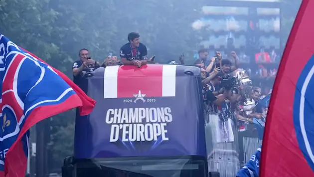 PSG ăn mừng chức vô địch UEFA Champions League