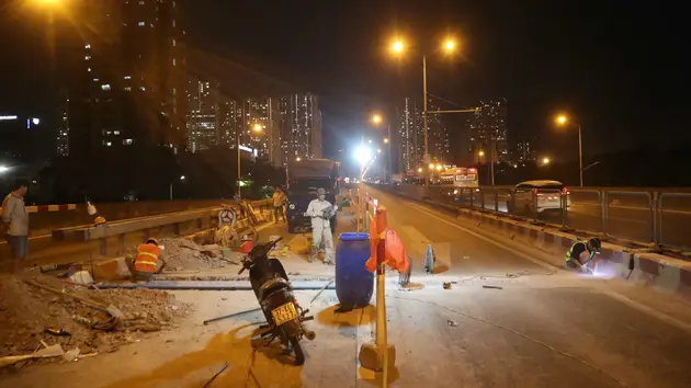 Vành đai 3 trên cao sửa chữa xong vào cuối tháng 6