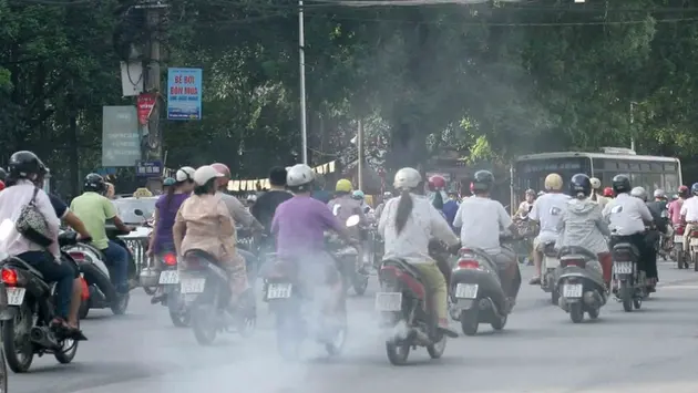 Lùi thời điểm kiểm định khí thải xe máy tại Hà Nội