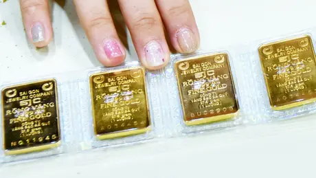 Giá vàng miếng SJC giảm hai phiên liên tiếp