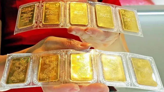 Giá vàng trong nước tăng, giảm trái chiều