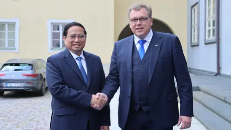 Thủ tướng Phạm Minh Chính hội kiến Chủ tịch Quốc hội Estonia