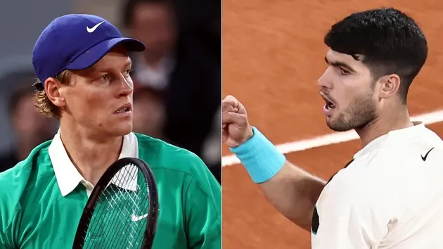 Alcaraz và Sinner vào chung kết đơn nam Roland Garros