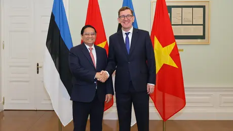 Thủ tướng Phạm Minh Chính hội đàm với Thủ tướng Estonia