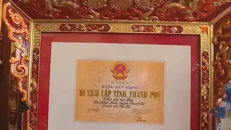 Công nhận Di tích lịch sử văn hoá nhà thờ họ Bùi